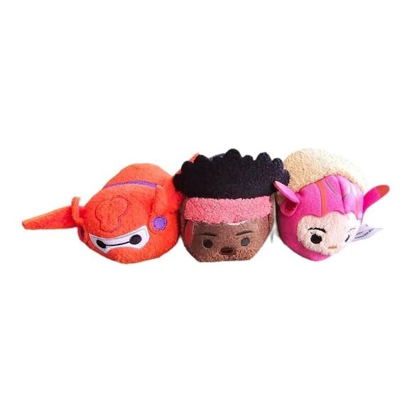 Disney Tsum Tsum Big Hero 6 Honey Pot Baymax Wasabi 3.5" Plush - Picture 1 of 3
